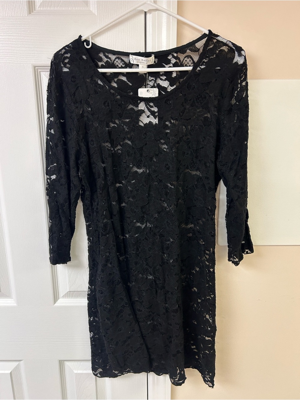 NWT Boo Radley Australia Lace Mesh Dress 3/4 Sleeves